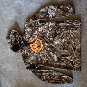 Magellan Duck Blind Camo Hoodie Size Small